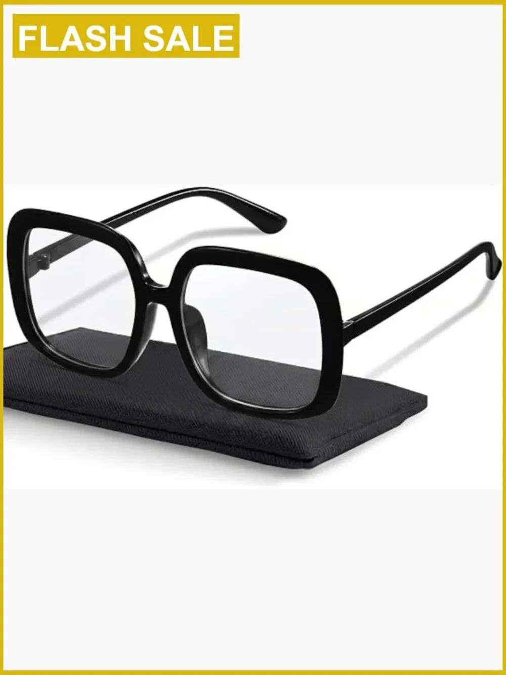 Oversized Retro Blue Light Glasses, Anti-Glare Computer Eyewear